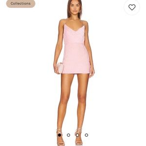RETROFETE Jill Mini Dress in Pink Marshmallow - size Medium!
